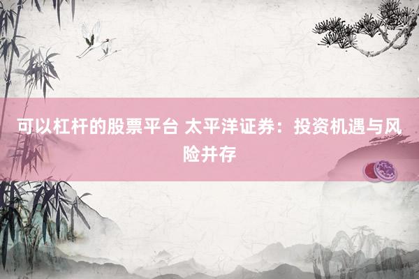 可以杠杆的股票平台 太平洋证券：投资机遇与风险并存