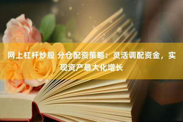 网上杠杆炒股 分仓配资策略：灵活调配资金，实现资产最大化增长