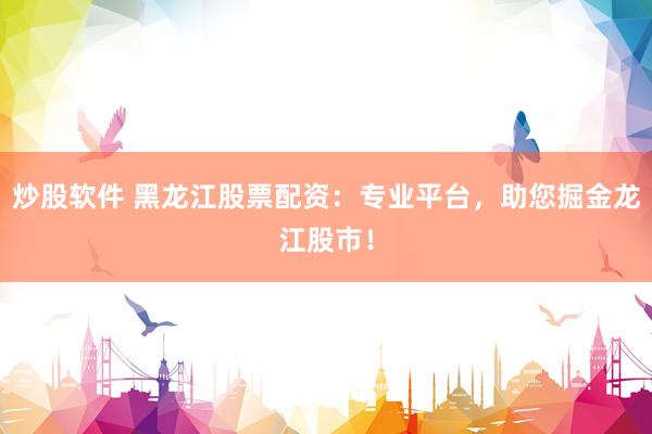 炒股软件 黑龙江股票配资：专业平台，助您掘金龙江股市！