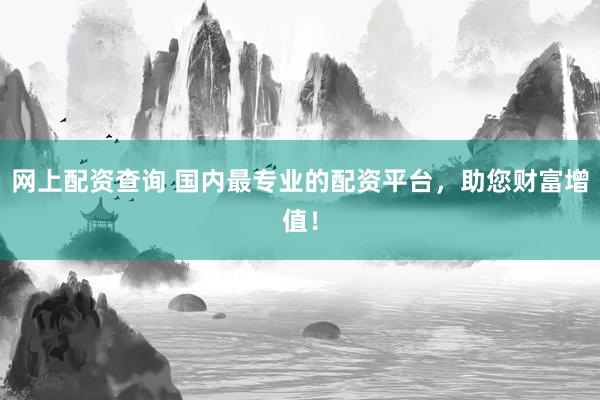 网上配资查询 国内最专业的配资平台，助您财富增值！